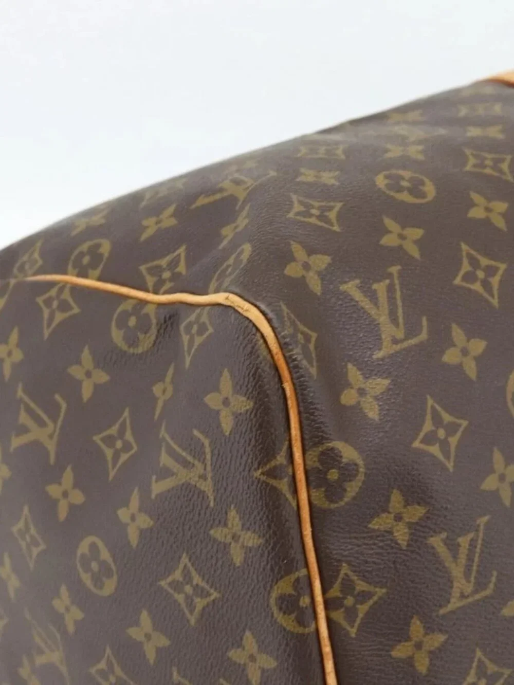 LOUIS VUITTON Monogram Keepall 55 Boston Bag M41424 LV Auth 187801A
